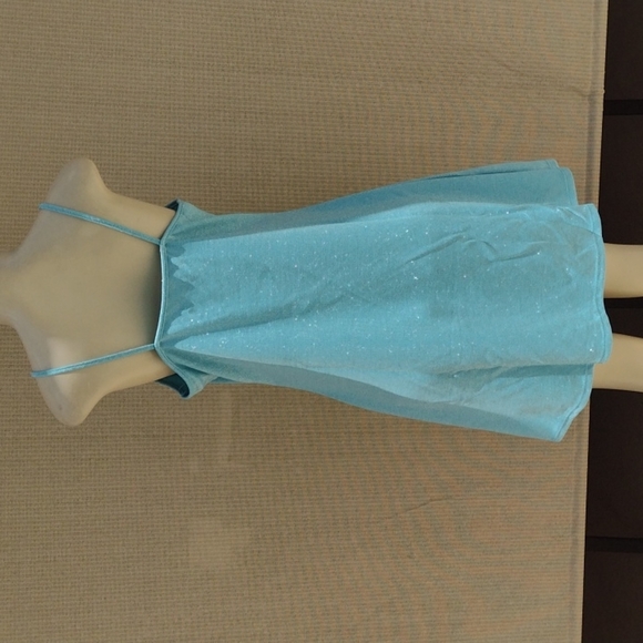 NWT Wild Fable Aqua Sparkle Mini Dress - Size XS / XL - Picture 3 of 7